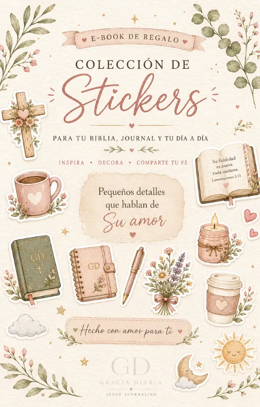 +1000 stickers para Biblia Journaling